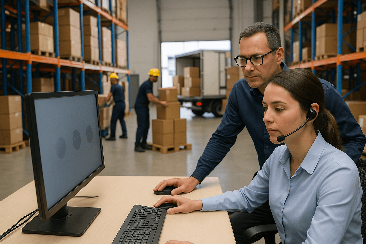 Customer-support agent tracking shipments